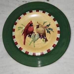 Lenox Winter Greetings Holiday Everyday Stoneware Appetizer Plates NWT
